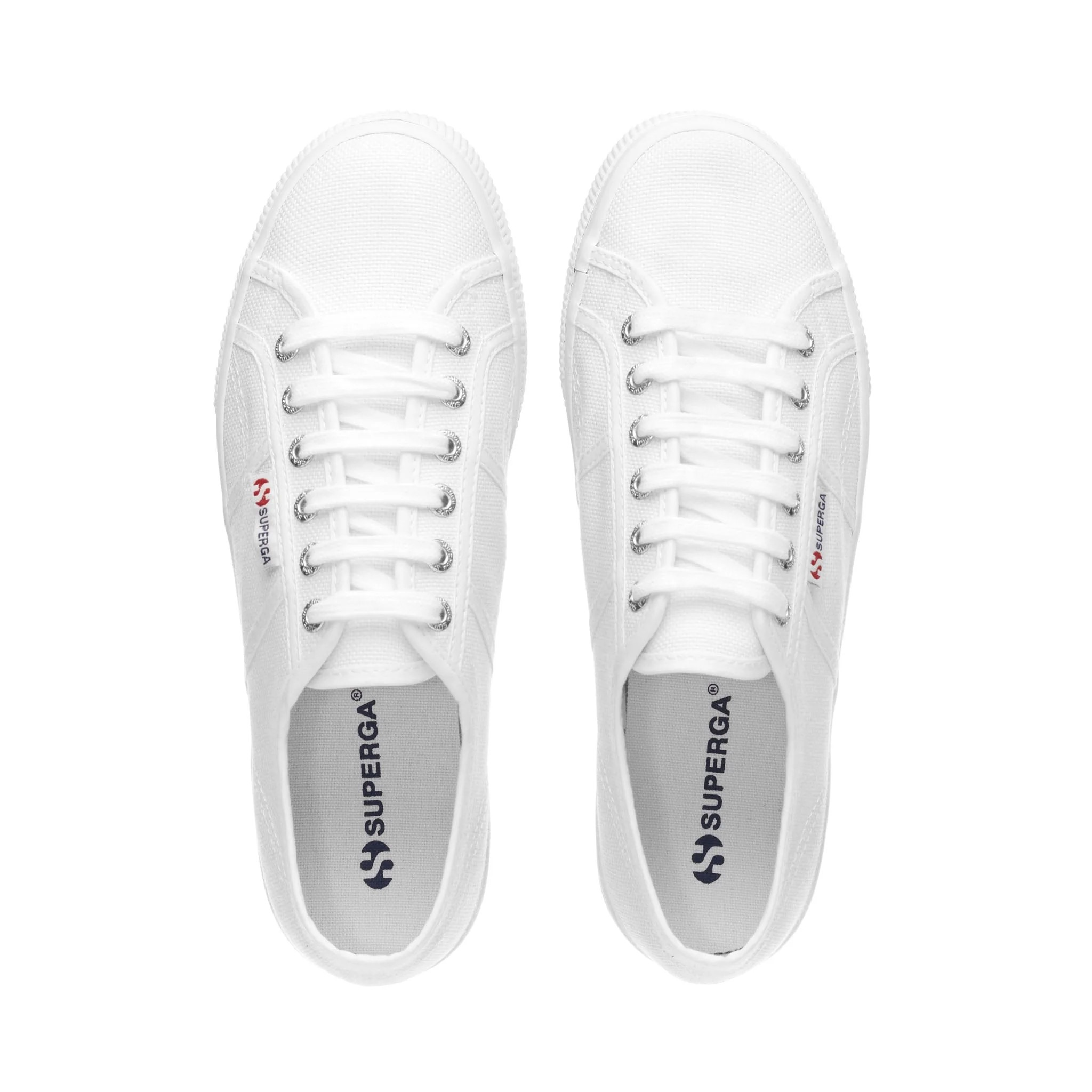 2790 Platform Sneakers - White. Top view.