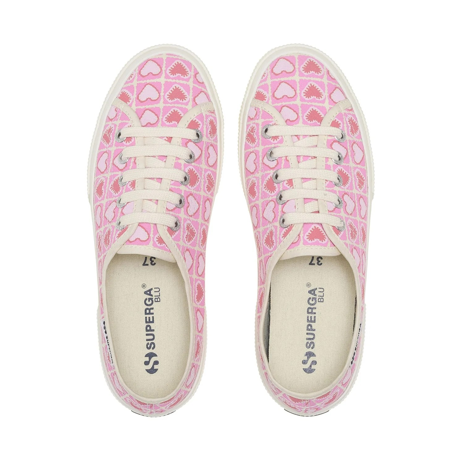 3753 heart crochet print leggera 4