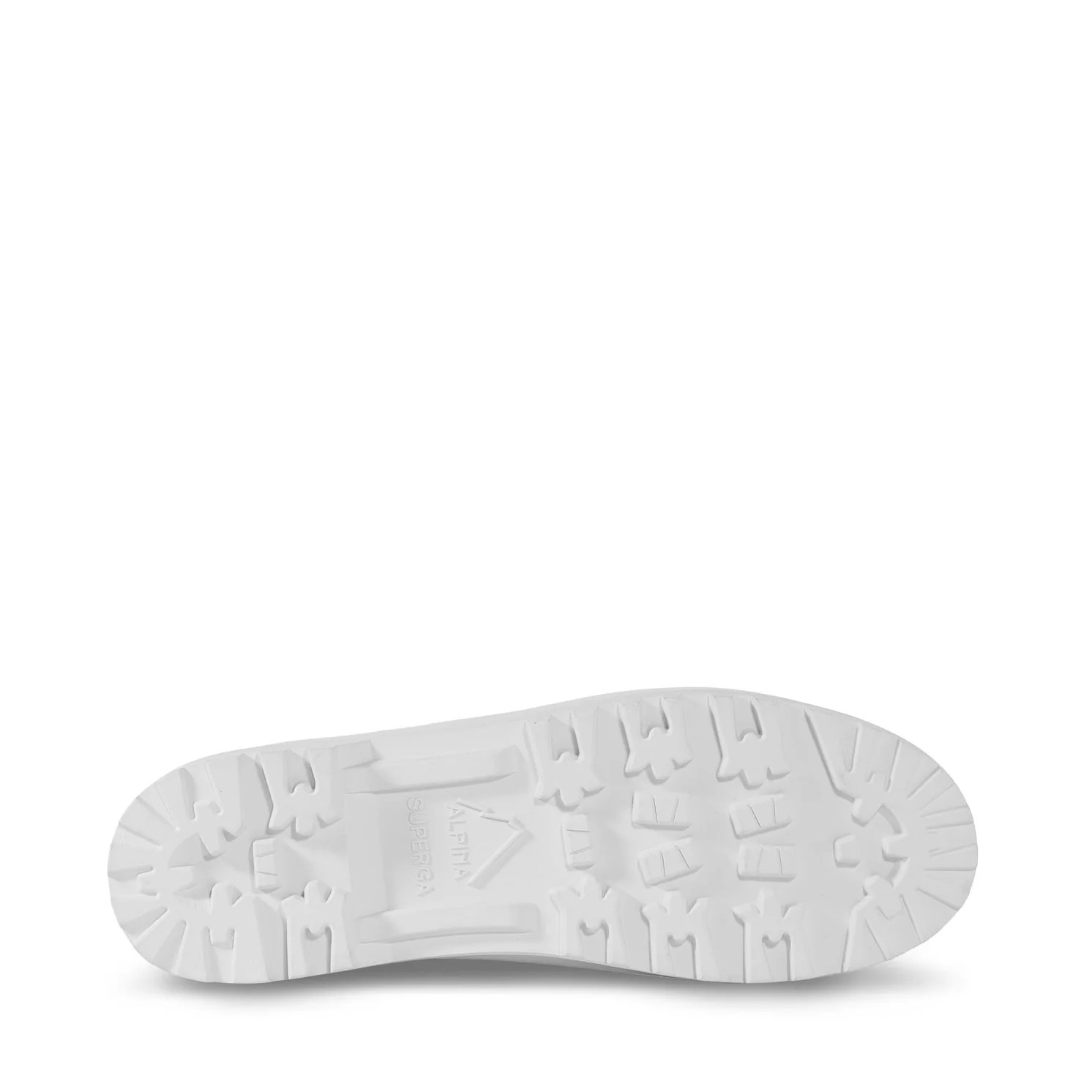 2541 Mary Jane Alpina Sneakers - White. Bottom view.