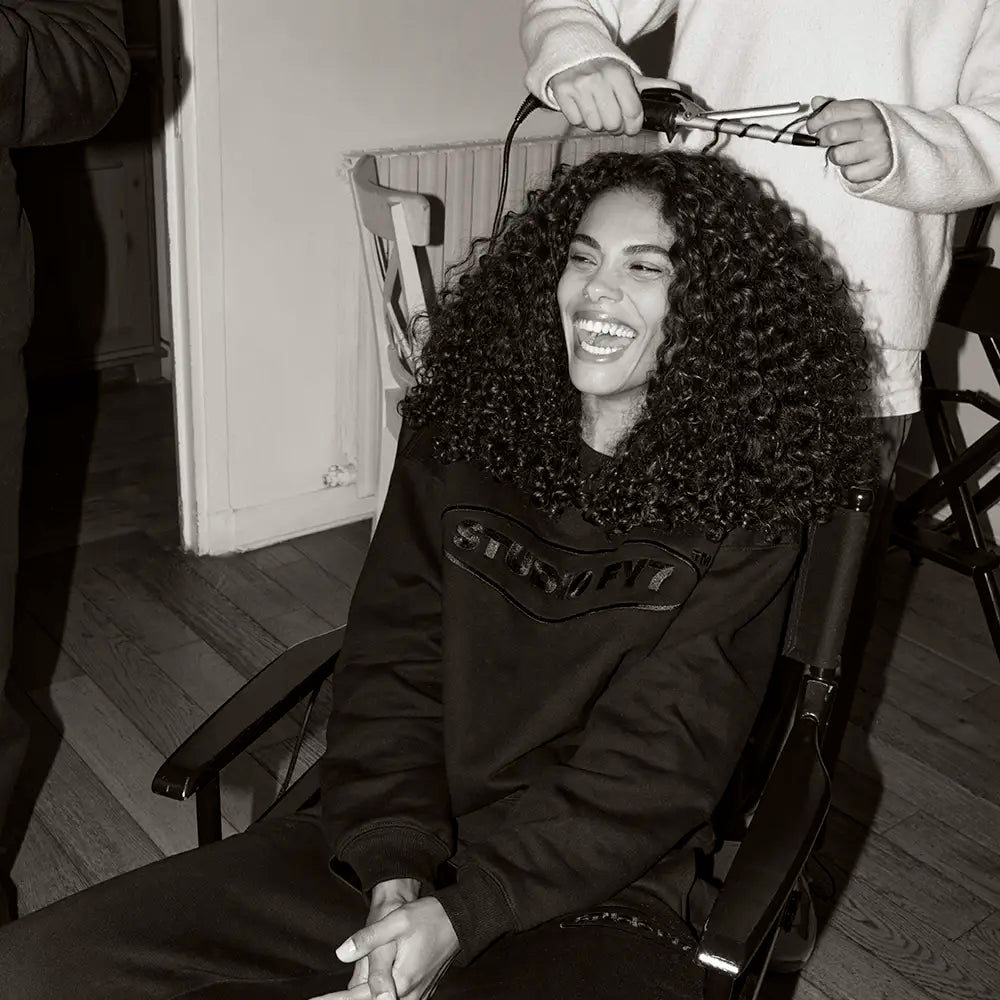 Behind the scenes with Tina Kunakey.