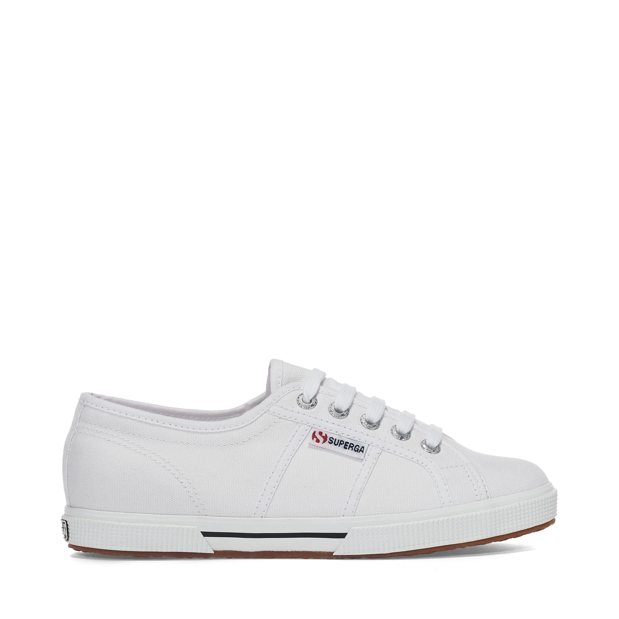 Superga 2950 Cotu Sneakers - White. Side view.