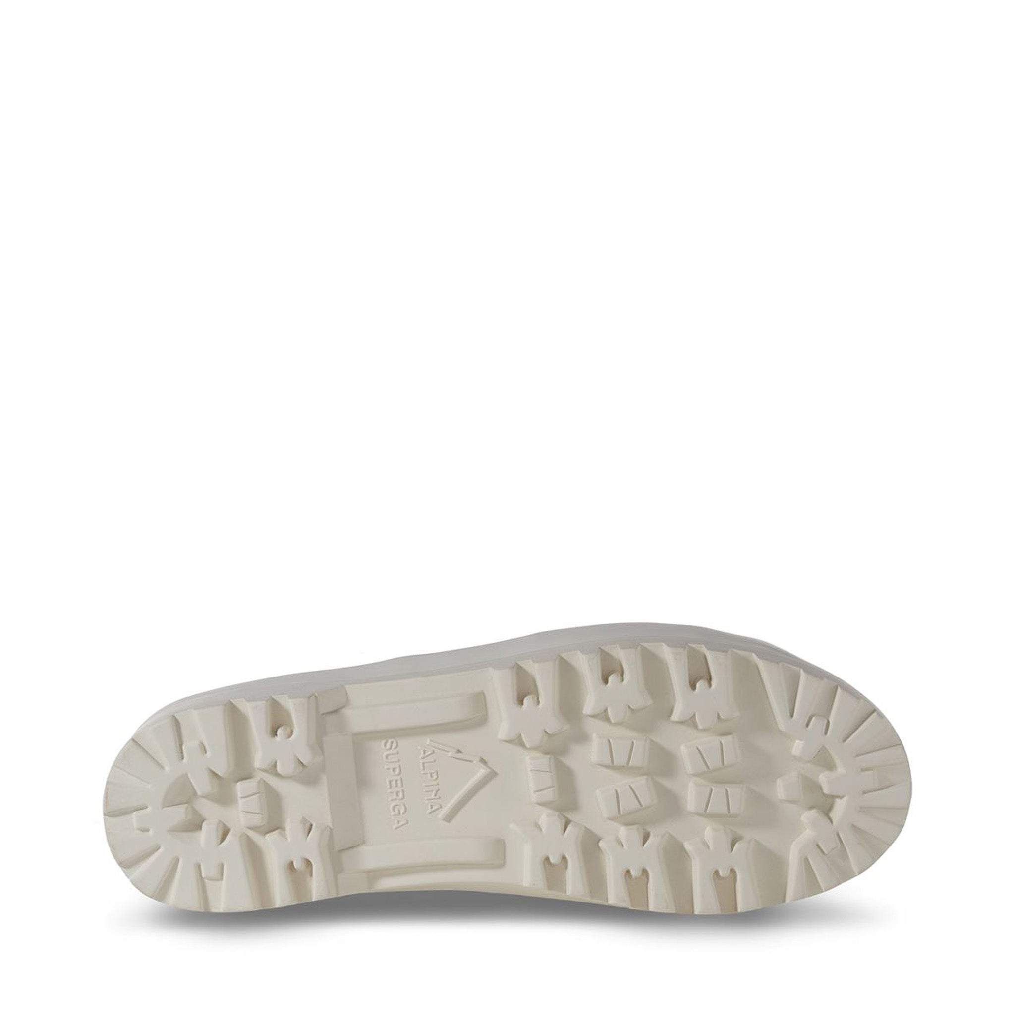Superga 2555 Alpina Sneakers - Green Safari Avorio. Bottom view.