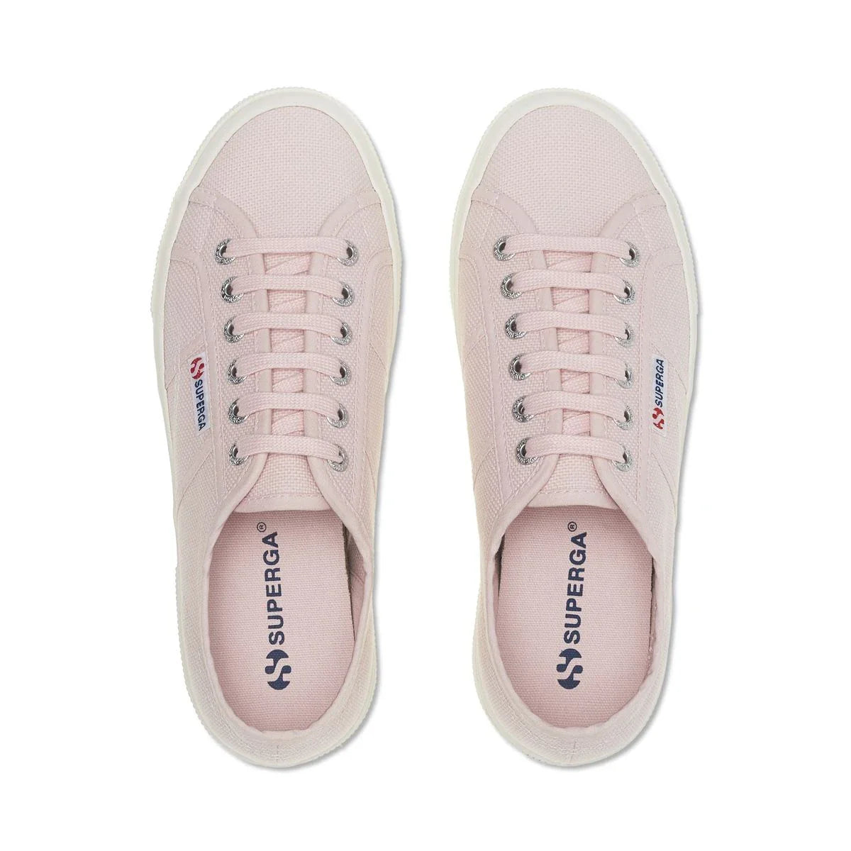 2740 Platform Sneakers - Pinkish Avorio. Top view.