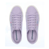 Superga 2740 Platform Sneakers - Violet Lilla Avorio. Top view.