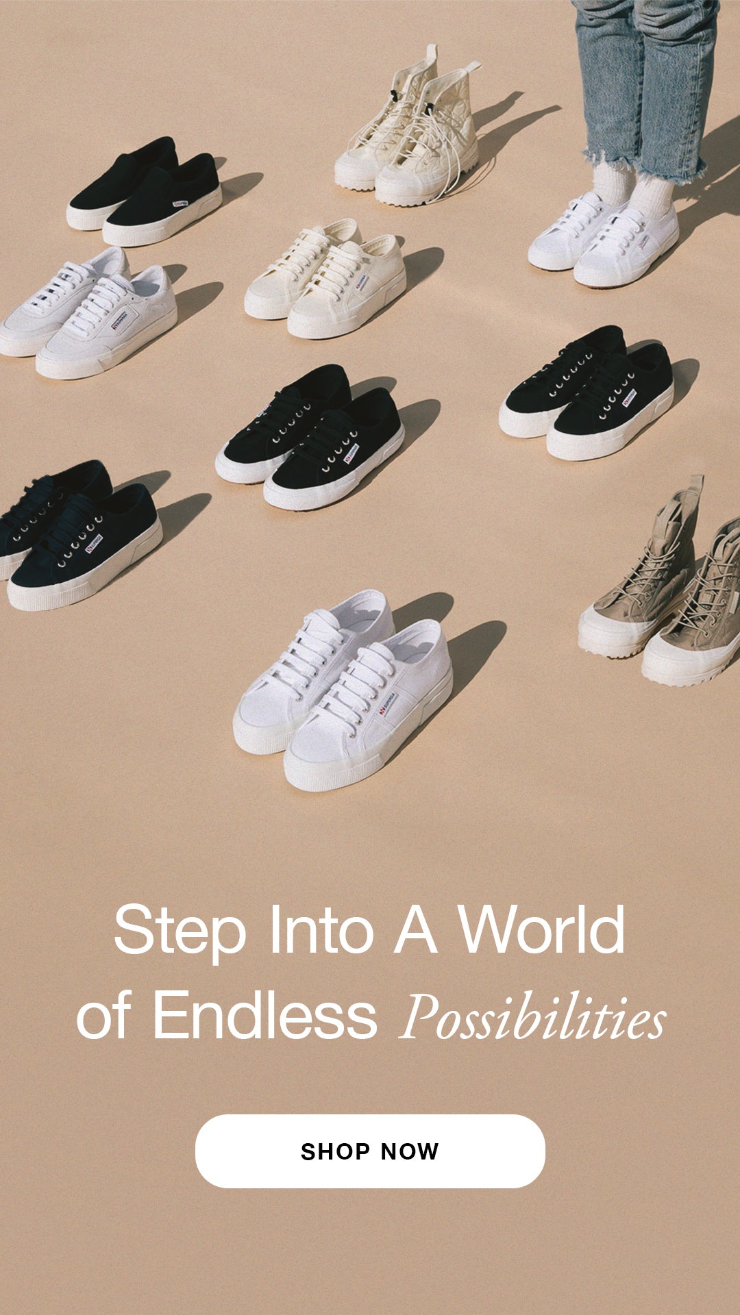 Step into a world of endless possibilities. Click here to Shop All Women's Sneakers.