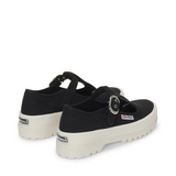 2541 Mary Jane Alpina Sneakers - Black-Favorio. Back view.