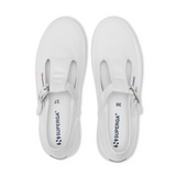 2541 Mary Jane Alpina Sneakers - White. Top view.