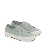 Superga 2750 Cotu Classic Sneakers - Grey Flint Avorio. Front view.