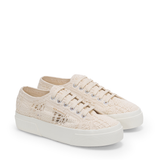 2740 Platform Crochet - Beige Raw Braid Avorio