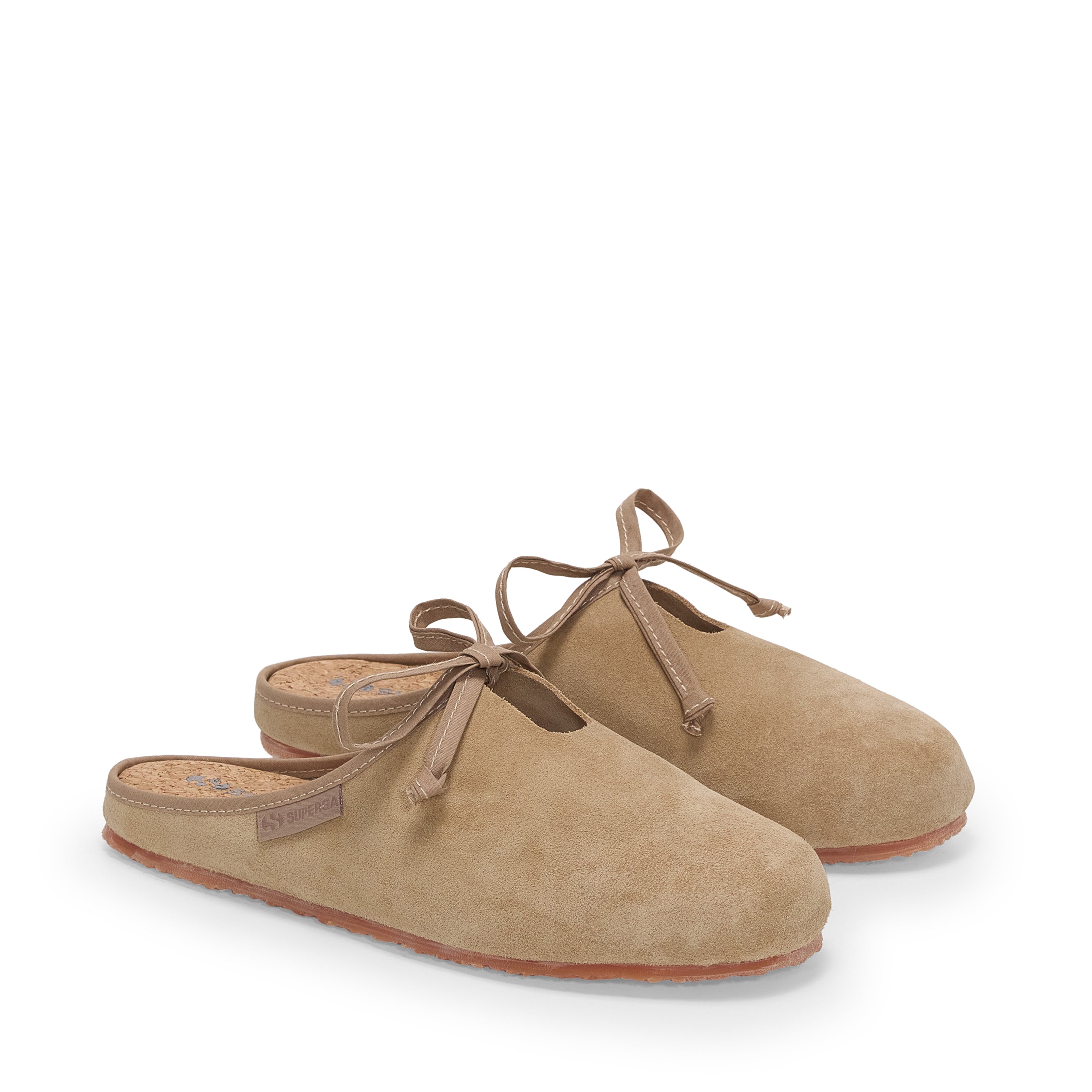  GRAND COURT MULE Warm Sand（24.5） 2445 Ballerina Mule Suede - Beige Fog – Superga US