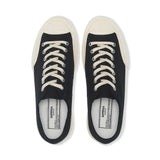 2432 Works Low Cut Cotton Canvas - Black/Off White