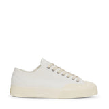 2432 Works Low Cut Cotton Canvas Sneakers - White/Off White