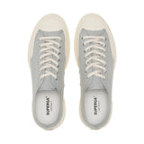 2432 Works Low Cut Cotton Canvas Sneakers - Dusty Grey/Off White