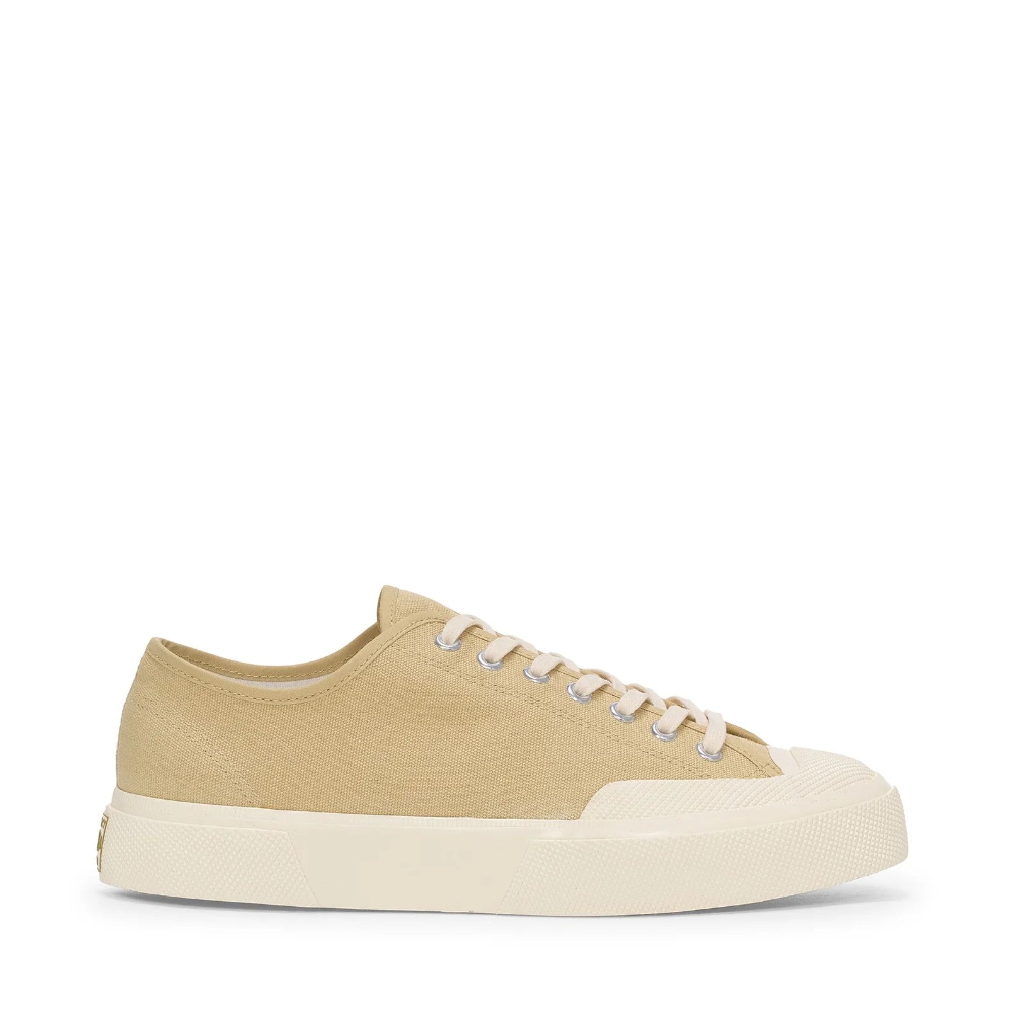 everyone 26SS OG Logo Daily Cap ベージュ F ② 2432 Works Low Cut Cotton Canvas Sneakers - Beige/Off White