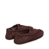 3021 Crochet Ballerina Sneakers - Brown Coffee
