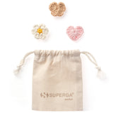 Crochet Pin Natural Set - Beige-Pink