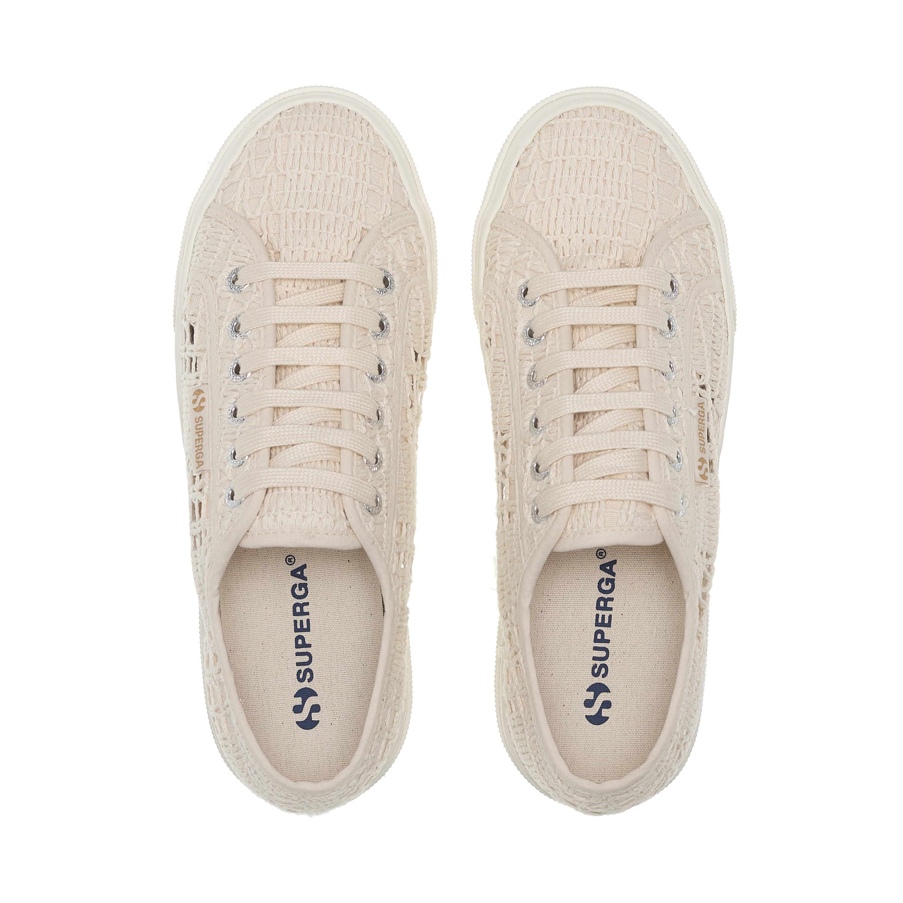 2740 Platform Crochet - Beige Raw Braid Avorio – Superga US