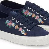 3750 Flower Print Leggera - Blue Navy Multiflowers