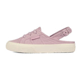 2933 Sling Back Linen Sabot Low Heel - Pink Skin-Beige Natural