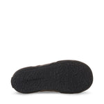 Superga 2750 Kids Lam√© Sneakers - Total Black Hematite. Bottom view.