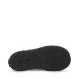 Superga 2750 Kids Lam√© Sneakers - Total Black Hematite. Bottom view.