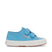 Superga 2750 Kids Cotjstrap Classic Sneakers - Blue Lt Dusty Avorio. Side view.