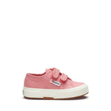 Superga 2750 Kids Cotjstrap Classic Sneakers - Pink Avorio. Side view.
