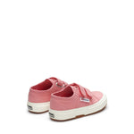 Superga 2750 Kids Cotjstrap Classic Sneakers - Pink Avorio. Back view.