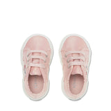 Superga 2750 Baby Lam√© Sneakers - Pinkish Iridescent. Top view.