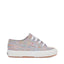 Superga 2750 Kids Multicolor Shot Lame Sneakers - White Multicolors. Side view.