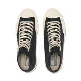 Superga 2433 Workwear Sneakers - Black Off White. Top view.