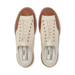 Superga 2432 Twisted Herringbone Sneakers - Off White Amber Brown. Top view.