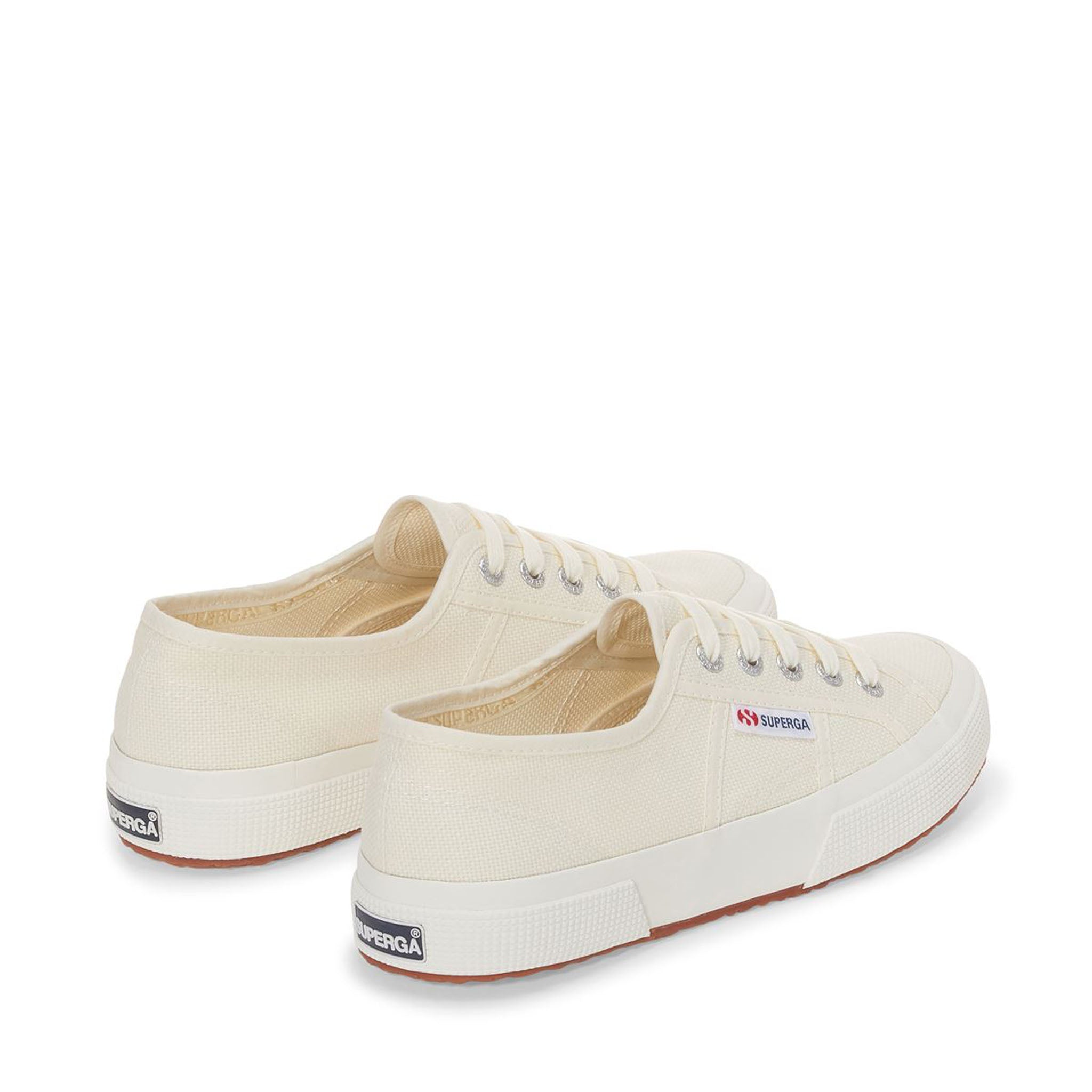 Superga 2750 Cotu Classic Sneakers - Beige Natural Avorio. Back view.