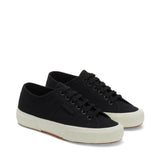 Superga 2750 Og Sneakers - Black White Avorio. Front view.