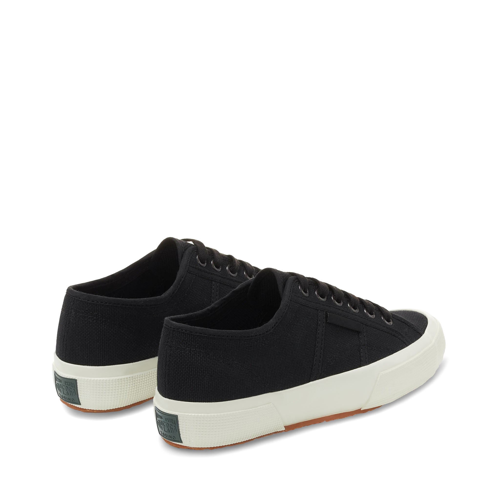 Superga 2750 Og Sneakers - Black White Avorio. Back view