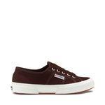 Superga 2750 Cotu Classic Sneakers - Brown Plum Avorio. Side view.