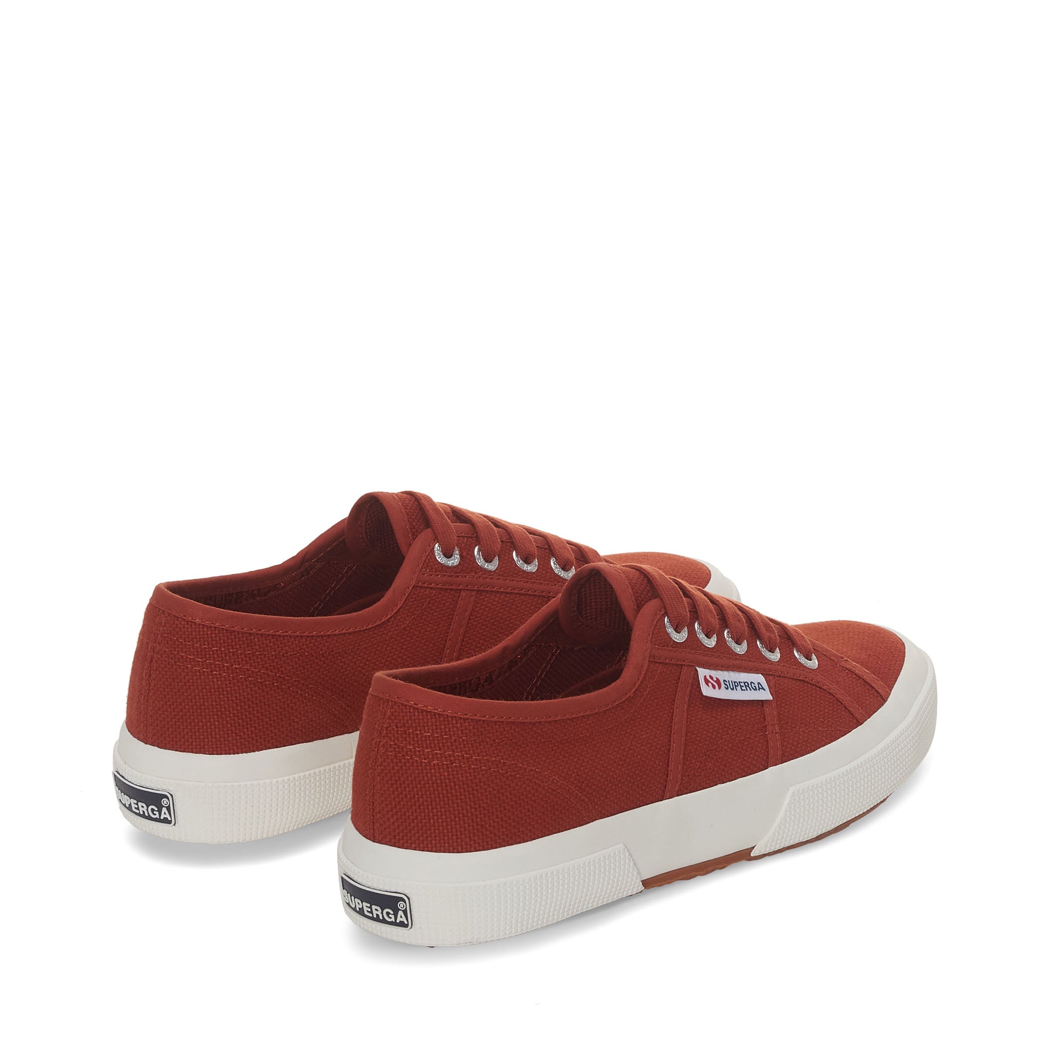 Superga 2750 Cotu Classic Sneakers - Brown Piquant Avorio. Back view