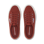 Superga 2750 Cotu Classic Sneakers - Brown Piquant Avorio. Top view.