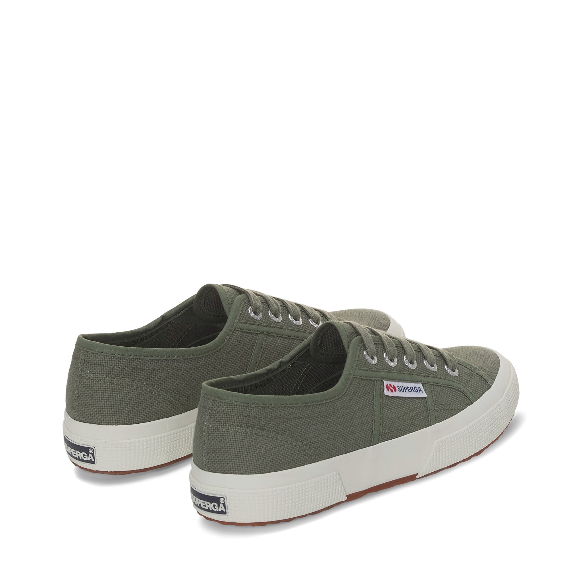 Superga 2750 Cotu Classic Sneakers - Grey Greenish Avorio. Back view