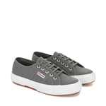 Superga 2750 Cotu Classic Sneakers - Grey Dark Sage. Front view.