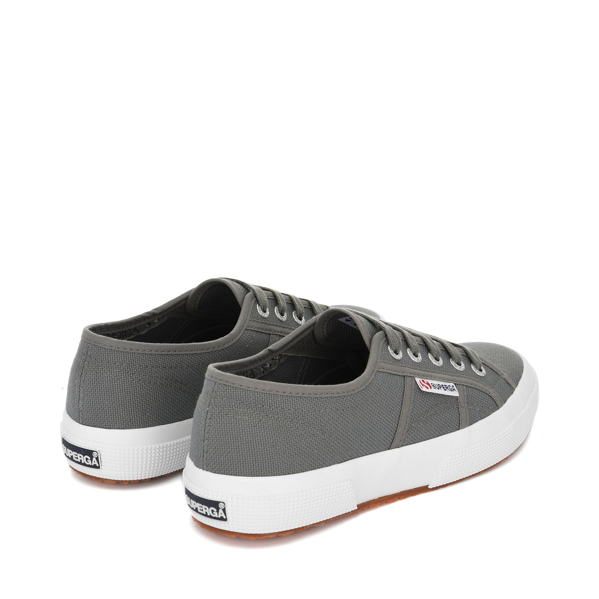 Superga 2750 Cotu Classic Sneakers - Grey Dark Sage. Back view.