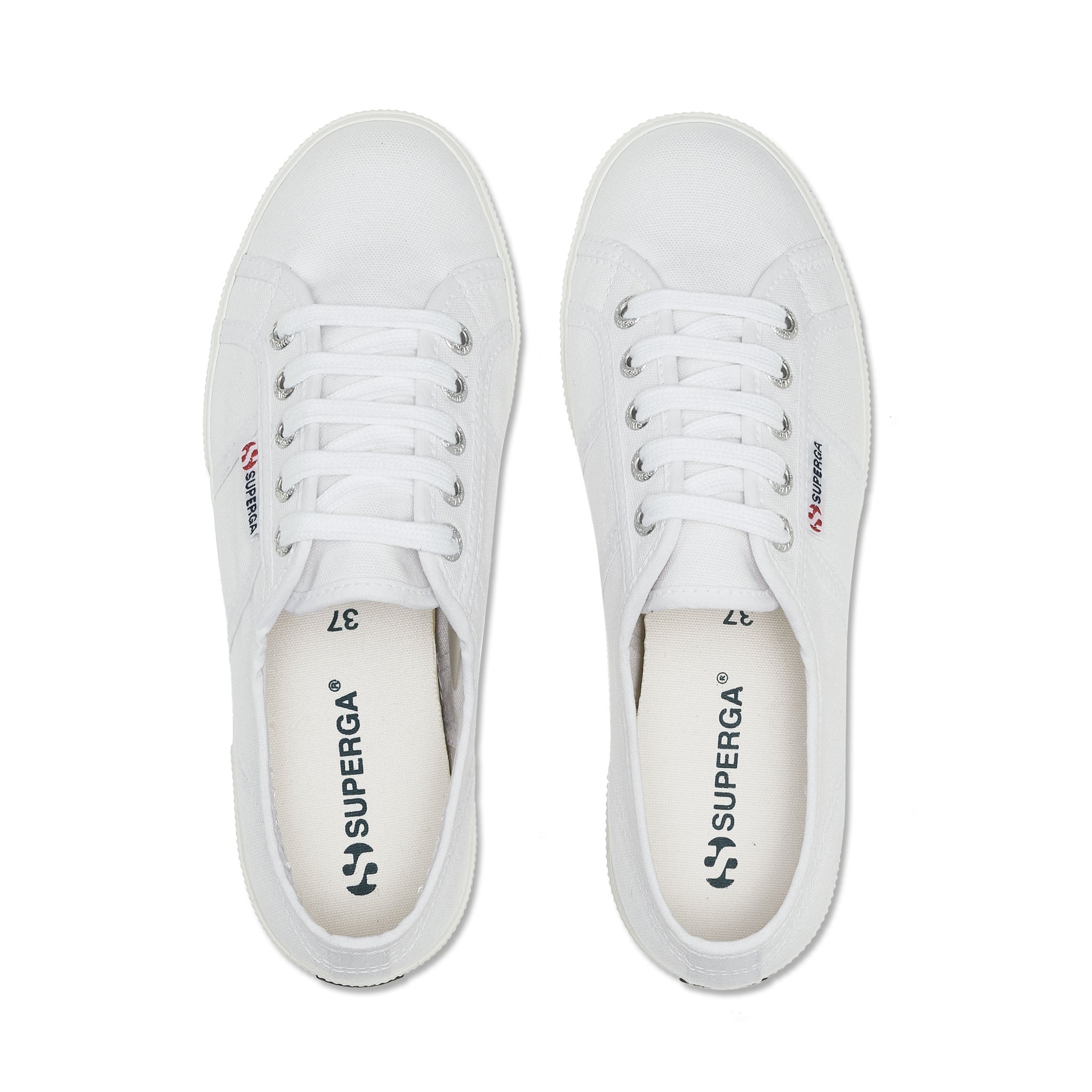 Superga 2950 Cotu Sneakers - White. Top view.