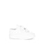Superga 2630 Kids Stripe Straps Sneakers - Total White. Side view.