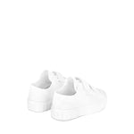 Superga 2630 Kids Stripe Straps Sneakers - Total White. Back view.