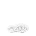 Superga 2630 Kids Stripe Straps Sneakers - Total White. Bottom view.