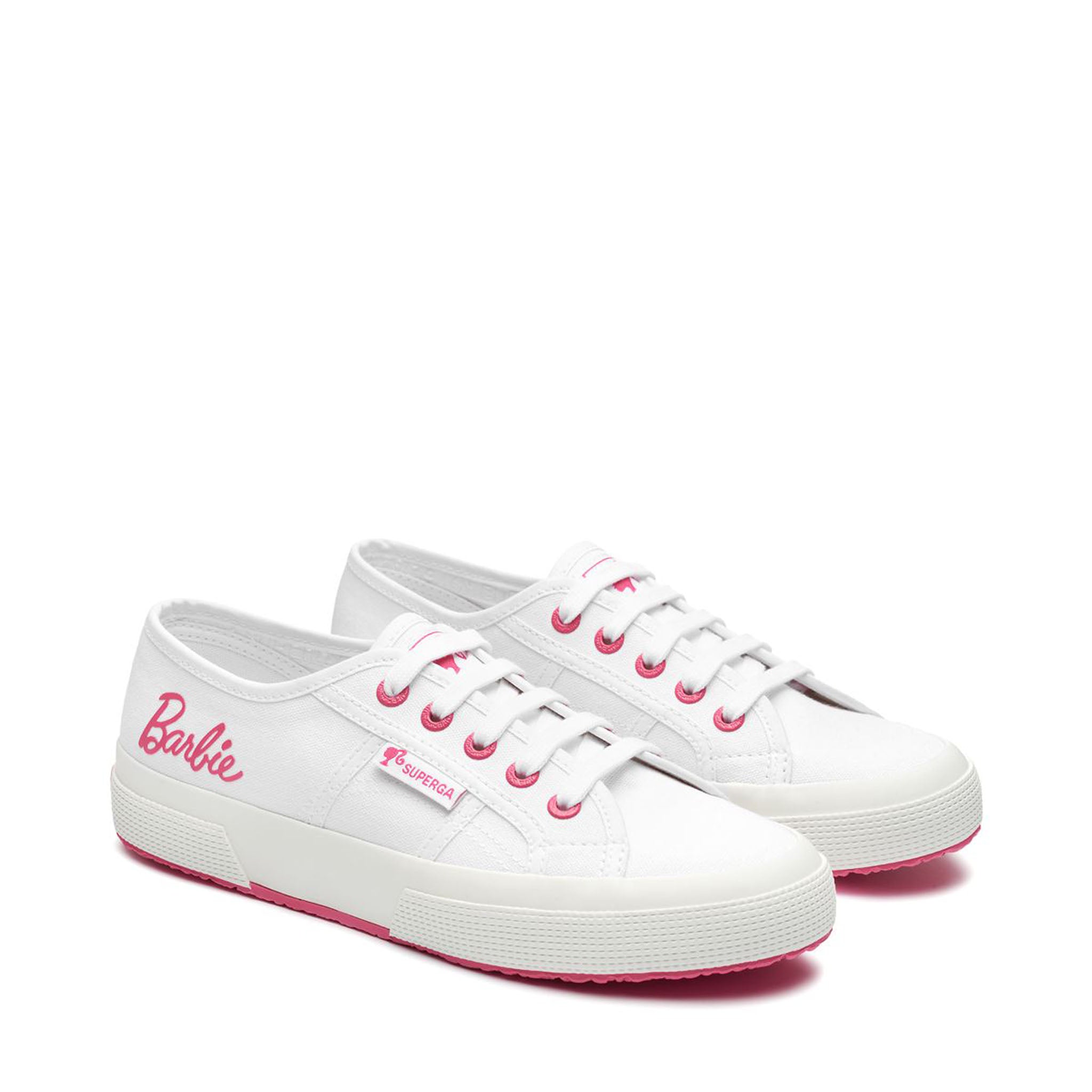 Superga 2750 Barbie Big Logo Sneakers. Front view.