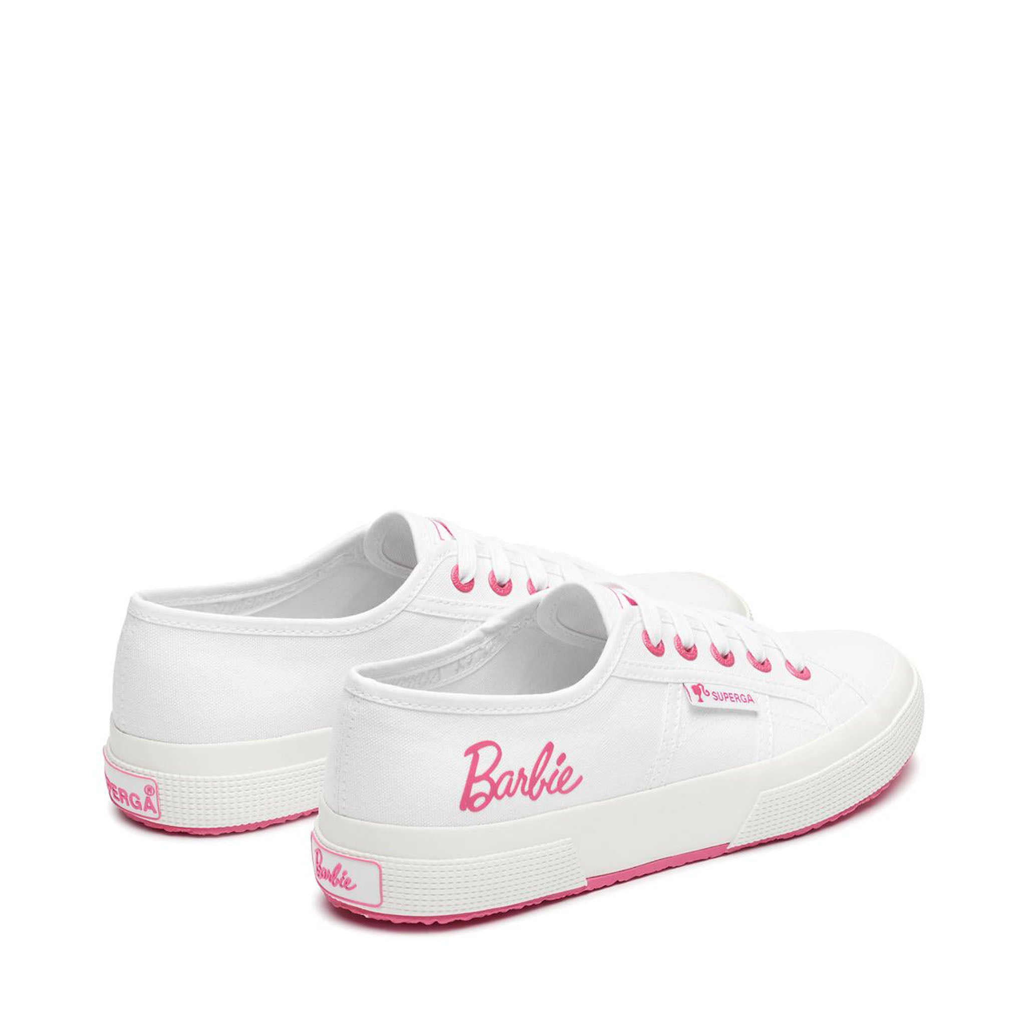 Superga 2750 Barbie Big Logo Sneakers. Back view.