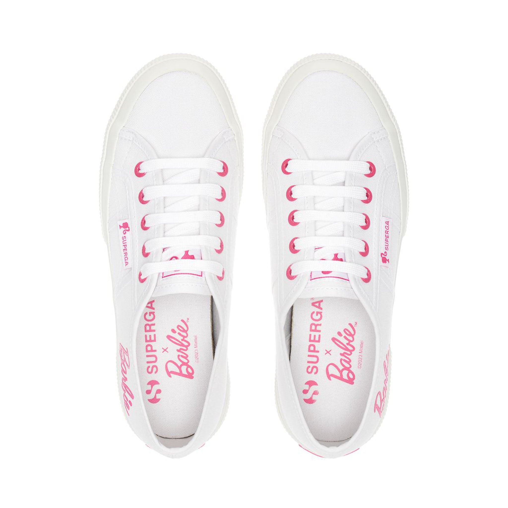 Superga 2750 Barbie Big Logo Sneakers. Top view.