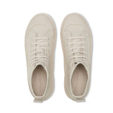 Superga 2469 Alpina Wave Tape Canvas Wr Boots - Total Beige. Top view.