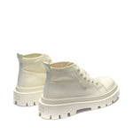 Superga 3052 Alpina Apex Mid Boots - Total Beige Natural. Back view.